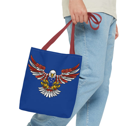 Patriotic Bald Eagle in Flight - Tote Bag