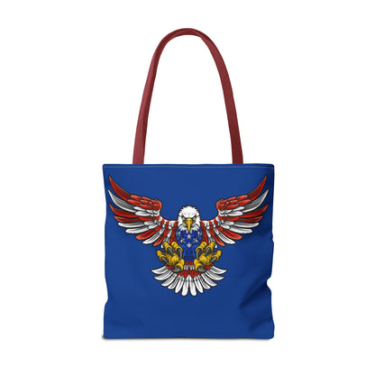 Patriotic Bald Eagle in Flight - Tote Bag