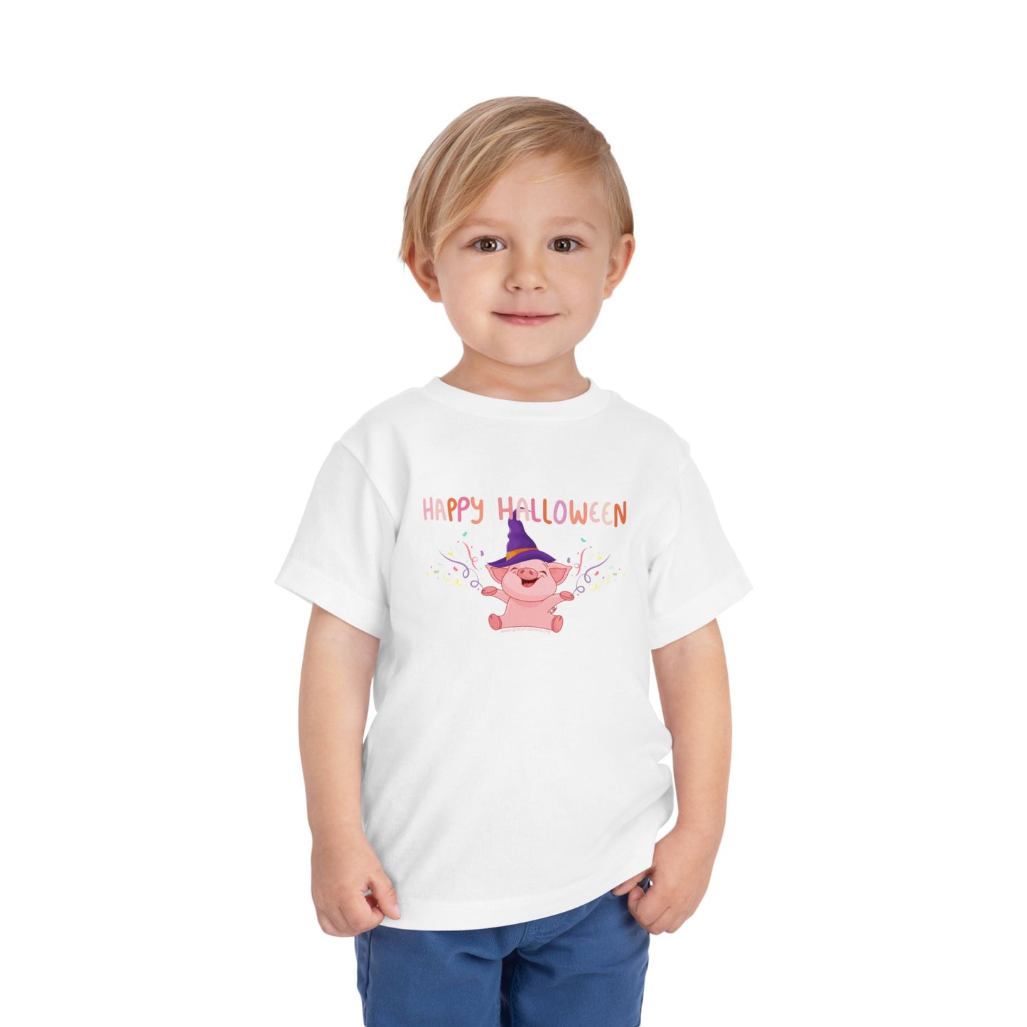 Happy Halloween - Pig - Toddler Short Sleeve Tee