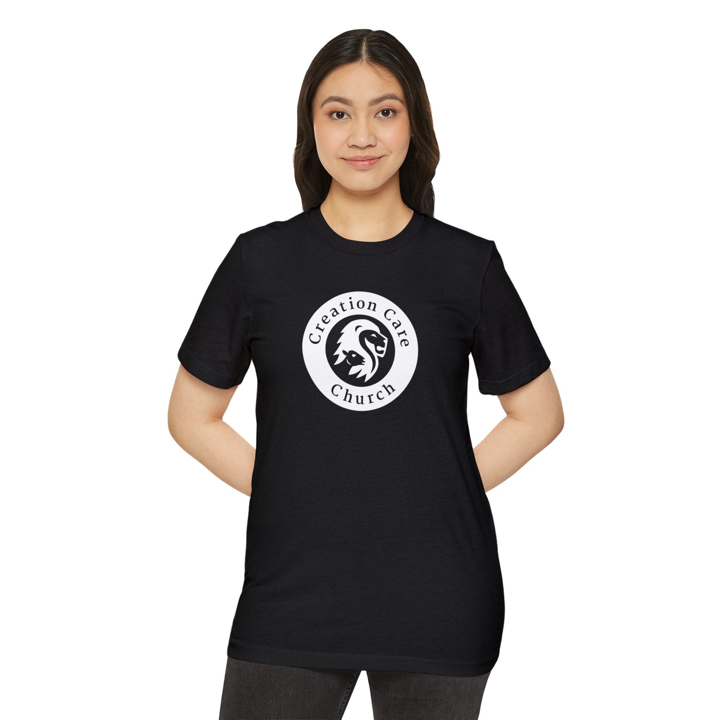 Creation Care Church - White Seal - Unisex Recycled Organic T-Shirt