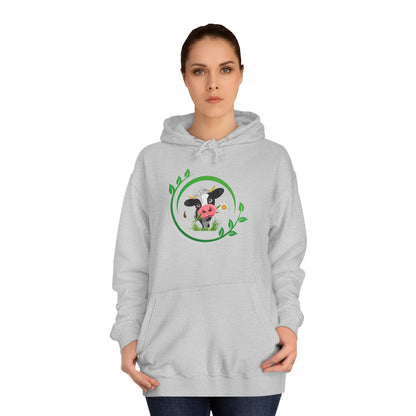 Pleading Cow - Unisex College Hoodie