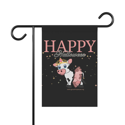 Princess Cow - Happy Halloween - Garden & House Banner/Flag