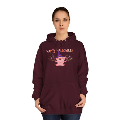 Happy Halloween Pig - Unisex College Hoodie