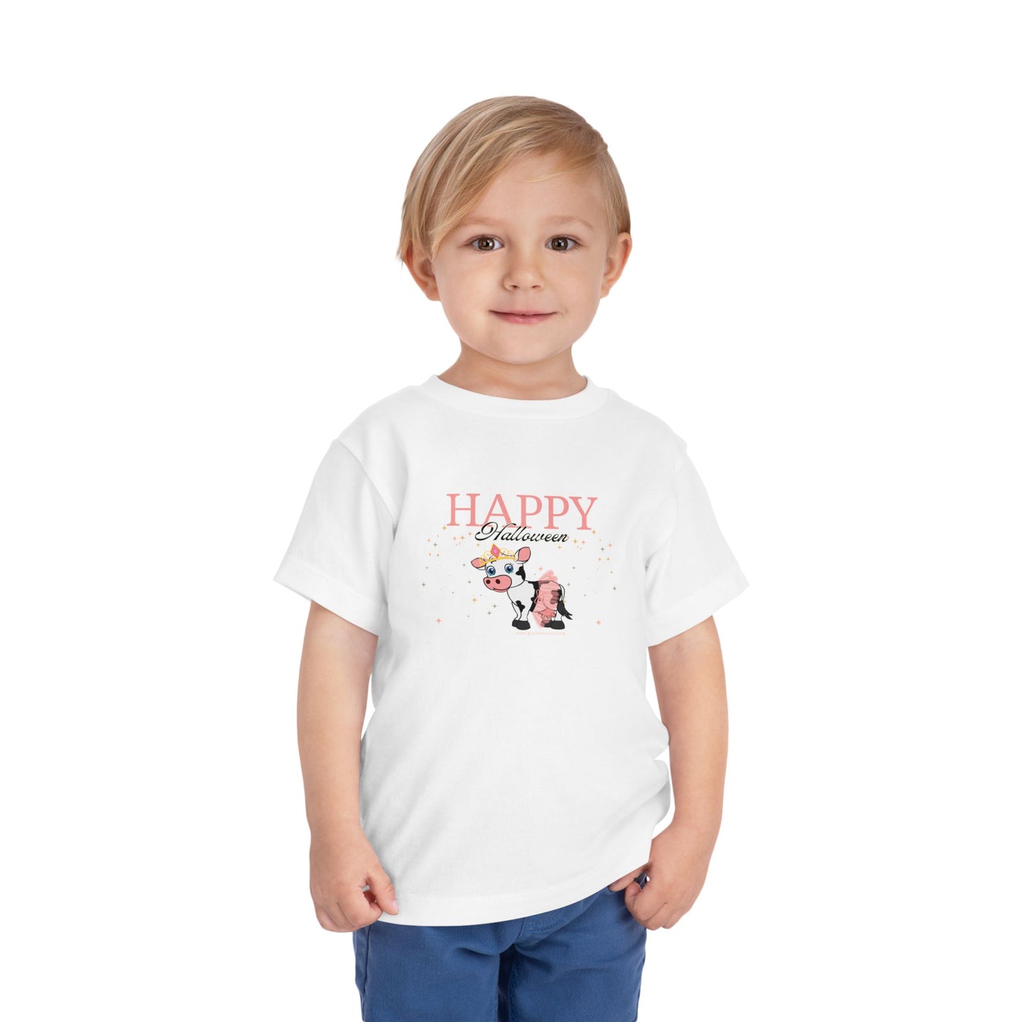 Happy Halloween - Princess Cow - Toddler Short Sleeve Tee