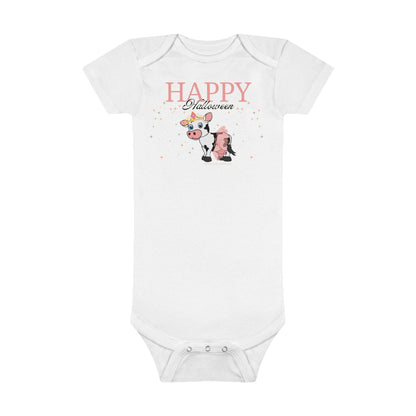 Happy Halloween - Princess Cow - Onesie® Organic Baby Bodysuit