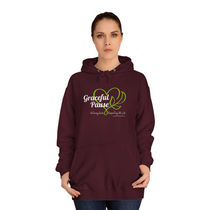 Graceful Pause Logo - Unisex College Hoodie