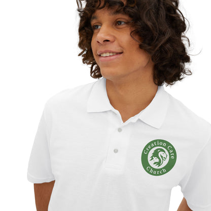 Creation Care Church logo - Men's Piqué Polo