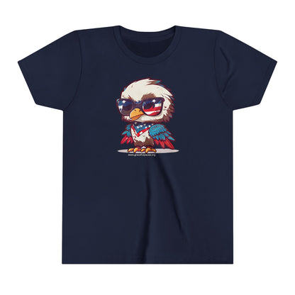 Patriotic Baby Bald Eagle - Youth Short Sleeve Tee