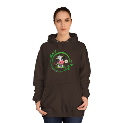 Pleading Cow - Unisex College Hoodie