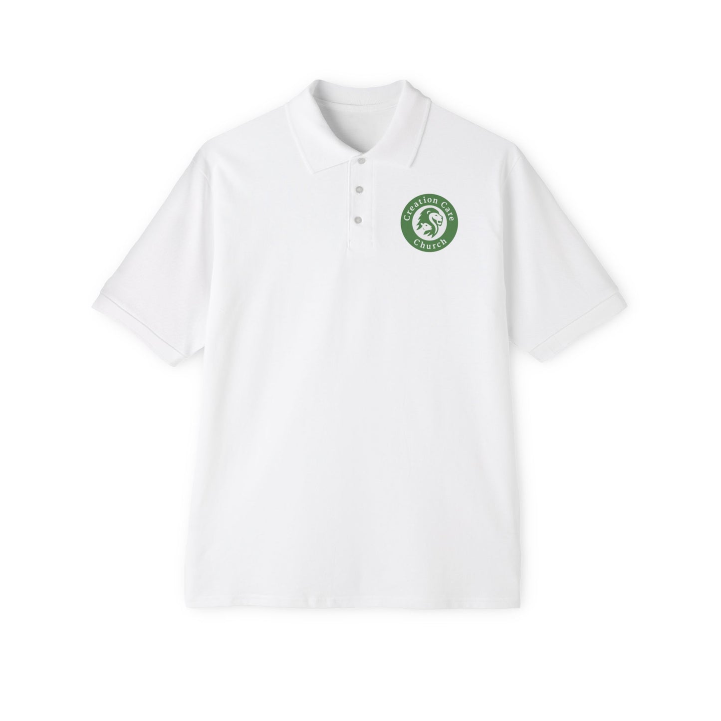 Creation Care Church logo - Men's Piqué Polo