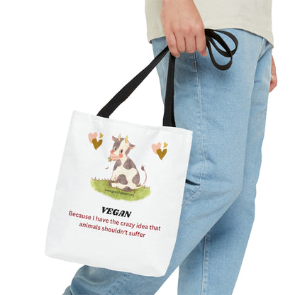 Vegan because... Tote Bag