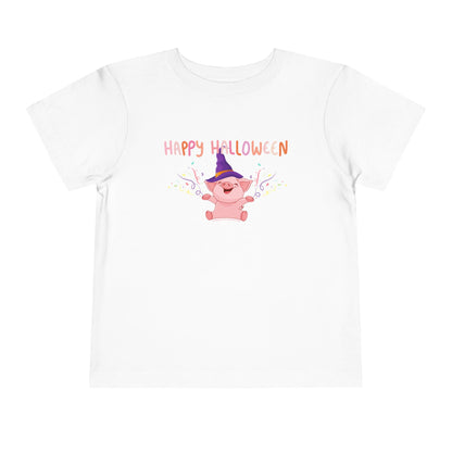 Happy Halloween - Pig - Toddler Short Sleeve Tee