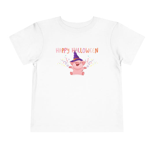 Happy Halloween - Pig - Toddler Short Sleeve Tee