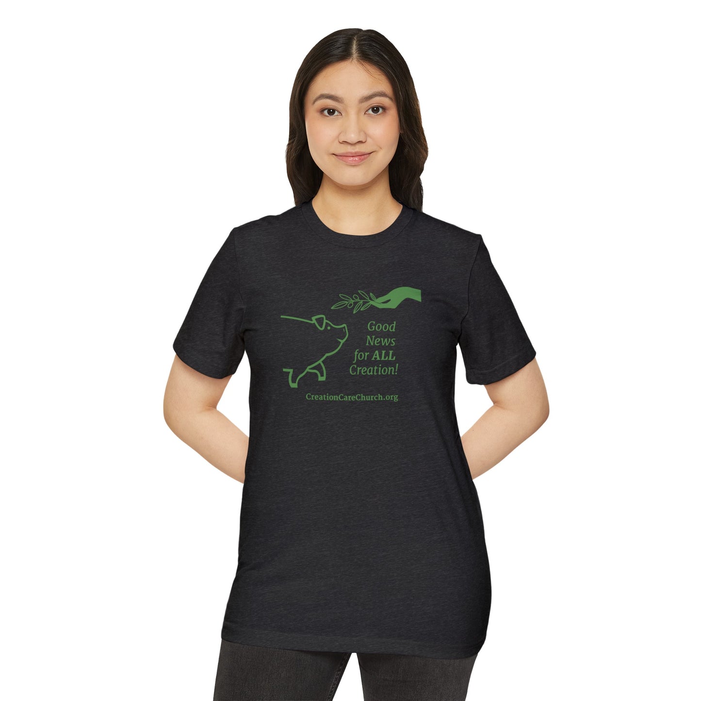 Creation Care Church - Green Good News for All Creation - Unisex Recycled Organic T-Shirt